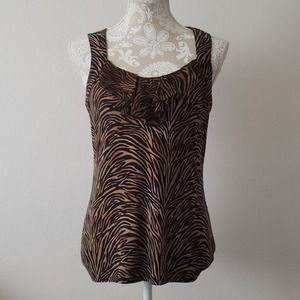 White House Black Market Tiger Print Tank S